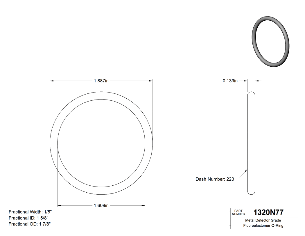 Technical drawing - 1320N77